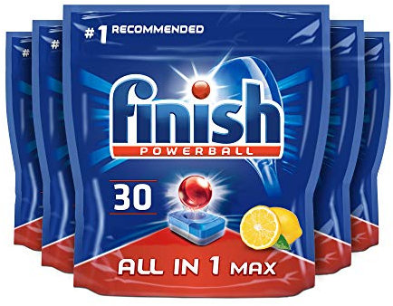 Finish Ultimate Infinity Shine Dishwasher Tablets bulk | Scent : LEMON | Size: Total 100 Dishwasher Tabs |For Ultimate Clean and Diamond Shine