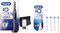 Oral-B iO8 Electric Toothbrush, 1 Ultimate Clean Toothbrush Head & Magnetic Pouch, 6 Modes with Teeth Whitening, 2 Pin UK Plug, Black & iO Ultimate Clean Electric Toothbrush Head, Pack of 4, White