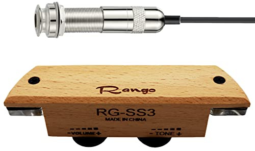 Acoustic Guitar Pickup Contact Microphone Piezo Transducer Cello Banjo Ukulele Mandolin Guitar Microphone Pickup (Beech Wood Pickup)