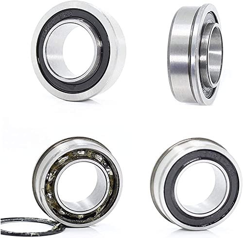 4 Stück F6003 F6003RS Kugellager F6003-19-2RS 19x35x11mm ABEC-1 Flanschkugellager F6003-RS Gartenwagen Radlager