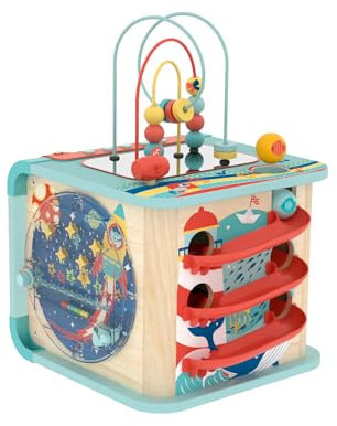 Hape Magischer Motorikwürfel, Motorikspielzeug, mit Sound-Funktion, ab 12 Monaten