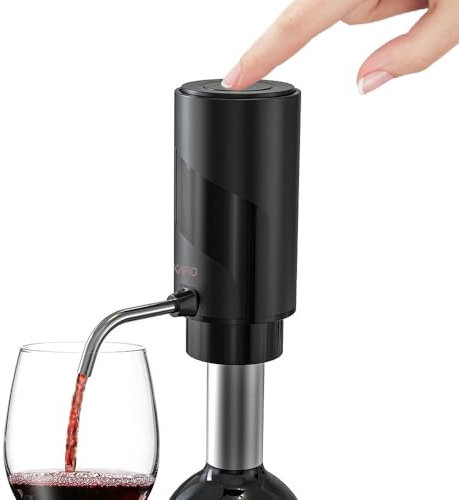AIKARO - Aeratore Versatore Vino Elettrico Ricaricabile Decanter Elettronico Automatico
