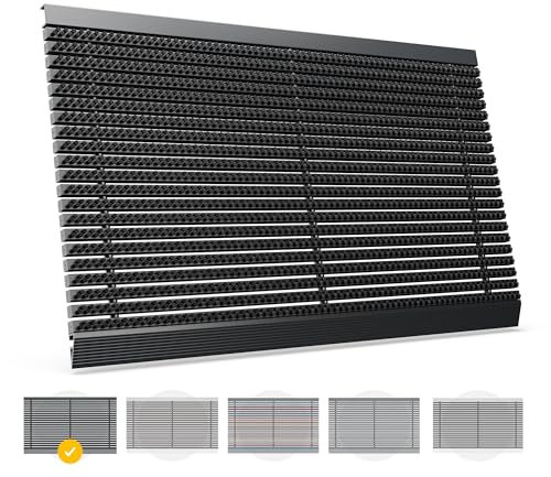Entrando Fußmatte 40x60 cm – mit Polypropylenrahmen, rutschfest & kompakt – für Wohnung, Flur & Singlehaushalt – wetterfester Fußabstreifer außen – Dunkel Schwarz