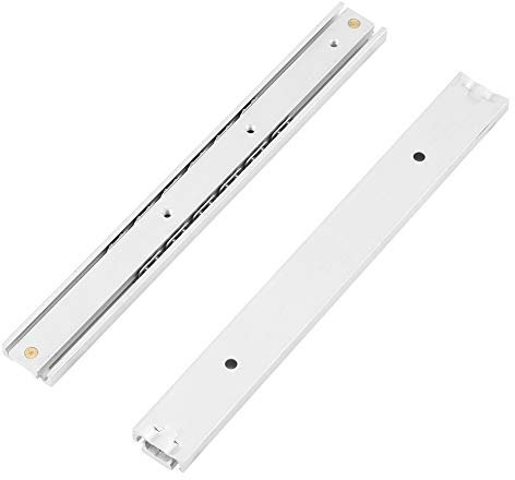 Guide Per Cassetti da 2 Pezzi Guida Per Armadio con Cuscinetti a Sfera in Lega di Alluminio Guida Per Montaggio Laterale a Estensione Completa Liscia Per Cassettiera(140mm)
