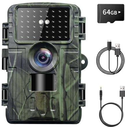 LAIZESKE 4K 60MP Trail Camera, Wifi Game Camera with Night Vision 0.2s Trigger Time Motion Activated 120°Wide Lens, IP66 Hunting Camera with APP 2.4''LCD for Outdoor Wildlife Monitoring