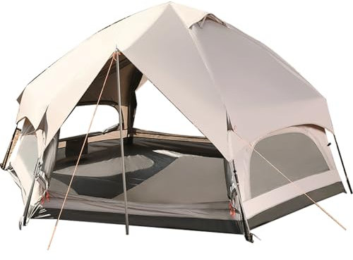 JATBFCC Zelte für Camping, 2/4/6/8 Personen, Kuppelzelt, einfache Installation in 10 Minuten, inklusive wetterfestem Vorhang, geeignet für Camping, Festivals, Hinterhof, Übernachtungszelte