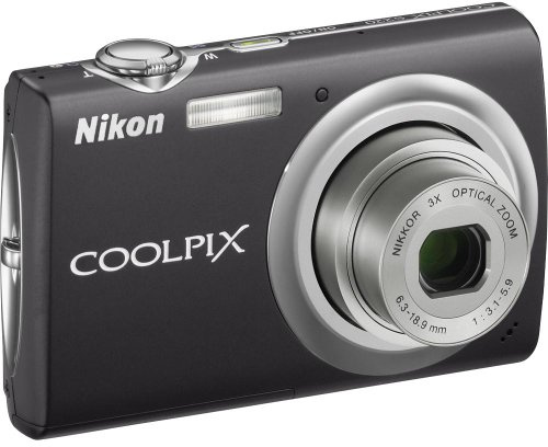 Nikon Coolpix S220 Compact Digital Camera 10 Megapixels 2.5 Inch Screen 3x Optical Zoom Black (Renewed)