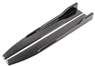 VeroCh 2PCS Auto ABS Seitenschweller, Für Golf 5 6 7 8 GTE GTI GTD (80cm) Seitenschürze Extension Kratzfest Seitenrock Splitter Anti-Collision Diffusor Car Zubehör,B/Carbon Fiber