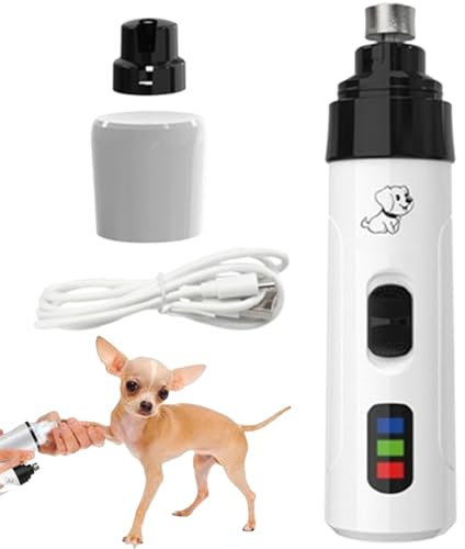 Furtryvl Dog Nail File | Small Dog Pet Nail File,USB Charging Electric Dog Nail Trimmer, Pet Nail Grinder Pet Supplies for Dog Grooming