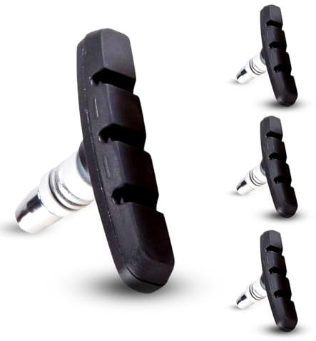 2 Paar V-Brake Bremsbeläge - 70 mm Symmetrische Fahrradbremsklötze, Kompatibel mit Shimano, Tektro, Avid, Sram V-Brake Felgenbremse, ISO-Standardkonformität