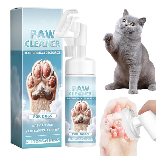 Limpiador de patas de perro, espuma limpiadora de pies de mascotas Espuma