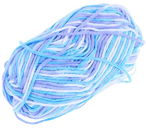 Angoily 50g Milk Cotton Yarn Chunky for Crochet Knitting Cotton Yarn for Sweaters Hats Scarves DIY Warm