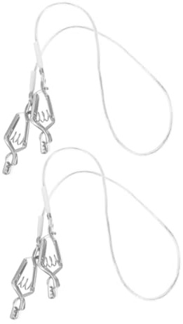 HANABASS Clips de Câble Légers et Précis pour Film D'escrime en Acier Inoxydable 2pcs pour Compétitions et Entraînements D'escrime