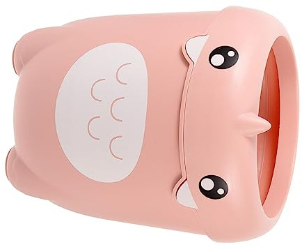 HEALSOPTHY Papelera Infantil sin Tapa con Diseño de Cartoon para Habitación de Contenedor de Desechos Decorativo para Recoger Papel y Almacenamiento de Artículos Pequeños Color Rosa