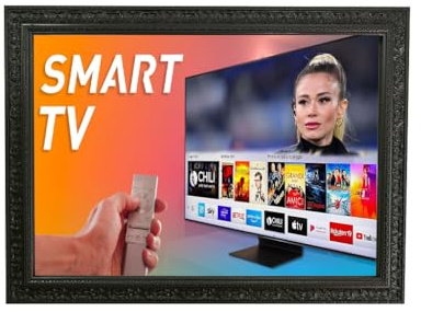 Cornice per Smart TV da Parete, Nera, Design Classico, Larghezza Asta 9 cm, TVD621N il prodotto presenta delle varianti (da 32 a 40 pollici)
