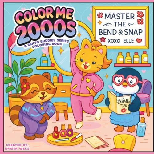 Color Me 2000s Coloring Book: a Bento Buddies Series
