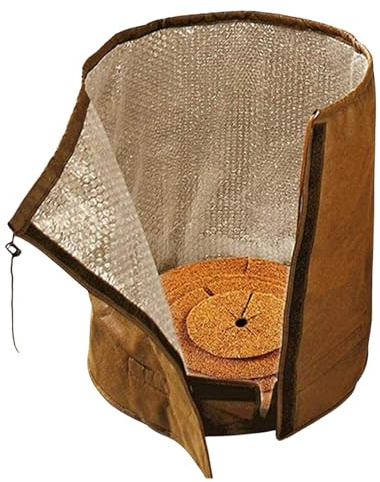 Genérico Protección De Cubierta Invernal para Plantas - Bolsa De Protección para Macetas con Cordón,Bolsa Térmica para Maceteros,para Jardín Granja Invernadero Interior Cama Elevada Clima Frío