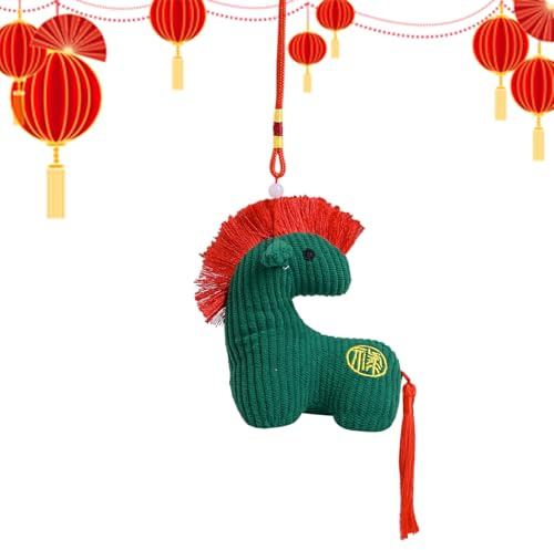 Stuffed Horse Plush Toy - Cute Home Decor Soft New Year | 2026 Horse Year Doll Plush Toys Pendant | for Spring Festival Home Office Tabletop Bag Purse Friends Family