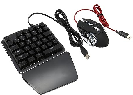 Generic Gaming-RGB-Tastatur-Maus-Konverter-Set für, Kabellose Kabelgebundene Kombination für PUBG, Tragbarer Mobiler Spieleadapter für Telefon
