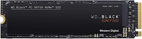 WD_BLACK SN750 NVMe SSD interne SSD 1 TB (Gaming SSD, 3.470 MB/s Lesegeschwindigkeit, schlankes Design, NVMe SSD-Performance, WD_BLACK SSD Dashboard) schwarz