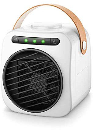 Ventilateur Colonne De Bureau Refroidisseur D'air Portable Mini Refroidisseur D'air Evaporatif Avec Humidificateur Et Purificateur Pour Maison USB De Bureau Ventilateur,Blanc ( Color : White )