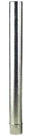BRICOMIRAS - Tubo Chimenea de Acero Galvanizado 400mm | 1m Largo | Resistente a Altas Temperaturas | Gris, para Estufas de Leña, Cortijos y Terrazas