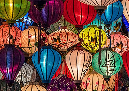 CALVENDO Poster 59,4 x 42,0 cm Querformat Lampions, Hoi An, Vietnam, Poster DIN A2 quer| Bilder, Kunstdruck, Wandbild, Wanddeko, Prints ohne Rahmen