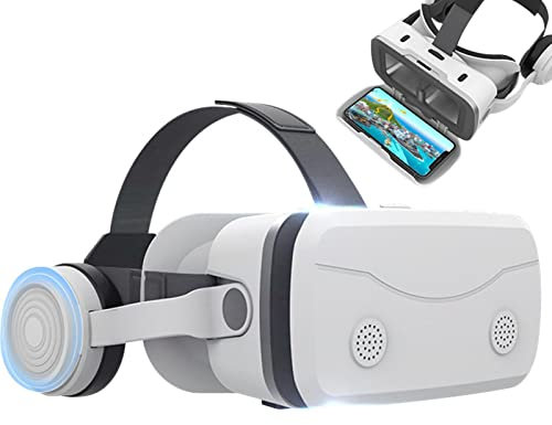 Abonda Gafas VR - teléfono Inteligente Realidad Virtual | PC con Auriculares VR Transpirables para convertir su teléfono Inteligente en una Sala Cine privada y una Pantalla