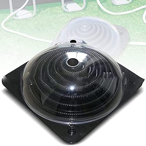 JODAIS Solar Pool Heater Above Ground Domed Solar Powered Swimming Pool Heater Contour Pool Heating Coil, Inground Pool Warmer Equipment W/Hose Connector for Home Outdoor