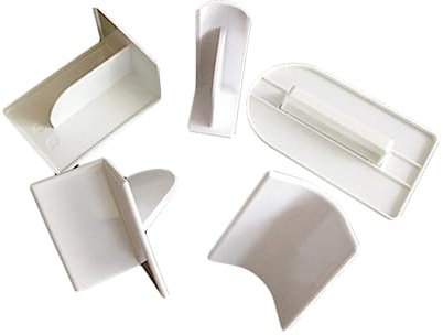 Angoily Alisador De Fondant para Pasteles 5 Piezas Raspador De Fondant Raspador De Torta Más Suave Fondant Más Suave Pastel Ángulo Recto Espátula para Suavizar Fondant De Pasteles