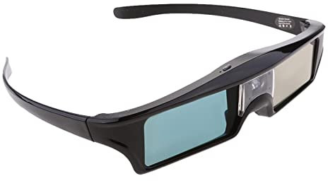 Tiuimk Lunettes 3D légères pour projecteur - Rechargeable par USB, DLP-Link, expérience de visionnage 3D améliorée
