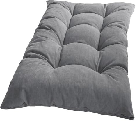 Chillroi® Chillkissen Yanni Feincord 2er-Pack - ca. 70 x 120 cm Anthrazi Bodenkissen Palettenkissen