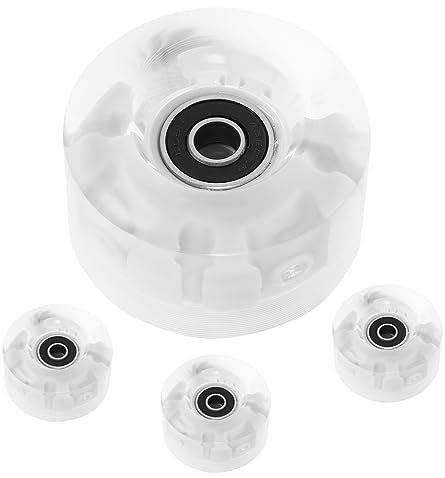 TOYANDONA 4 Stück PU-Rad Outdoor-Skate-Räder Skateboard beleuchtete rollschuhräder Rollschuhe leuchten auf den Rädern Schlittschuhe Rollschuhlaufen Roller Skates Zubehör leuchtendes Rad