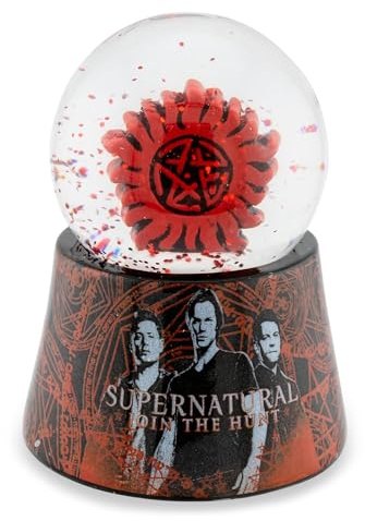 Supernatural - Mini globo de nieve con símbolo antiposesión iluminado | 2.75 pulgadas de alto