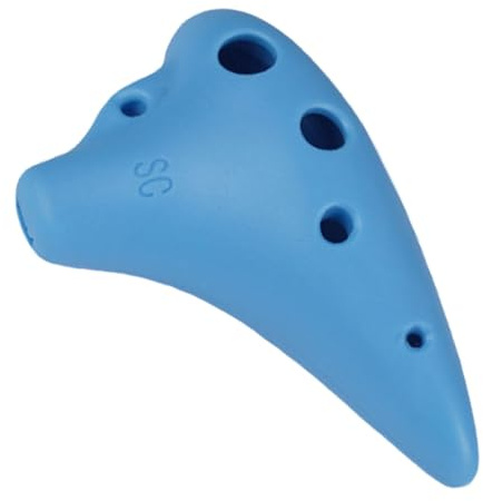 6-Loch-Okarina,Okarina-Flöte,Resin 6 Loch Flöte SC Key | Tragbares Musik | Instrument zum Sammeln mit Tutorial-Liederbuch für Kinder, Erwachsene, Anfänger, leicht zu erlernen