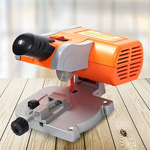 GLJTUO Mini Sierra Ingletadora De Corte Superior De Banco, Mini Sierra De Mesa para Artes Y Manualidades, Corte De Madera, Plástico, Metal, Bricolaje, Profundidad De Corte De 12 M,