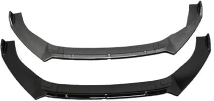 Frontspoiler Lippe Für VW Für Golf 7 7,5 MK7 MK7.5 Für GTI R 2013-2020 Front Stoßstange Splitter Lip Diffusor Körper Kit Spoiler Schutz Retro Frontstoßstange Spoiler(Carbon Fiber Look)