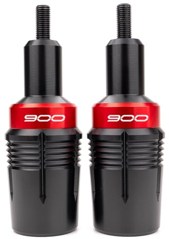 MOWOK Sturzpads Rahmenprotektoren Motorrad-Sturzschutz Zubehör für Kawasaki Z900 RS Z900RS 2017-2023 2024 2025 (Rot)