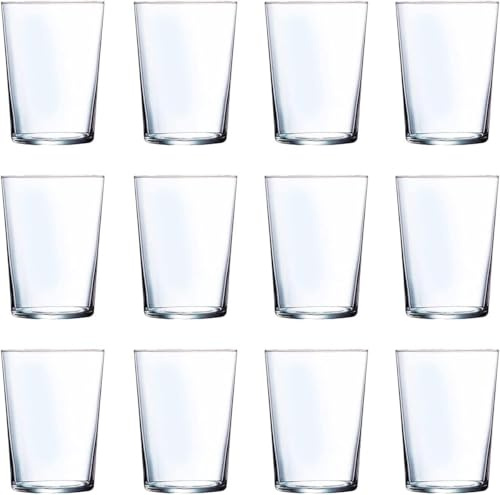 Bewitched 12 Vasos de Sidra,Pack de Vasos para Agua y Bebidas, Ligeros y Resistentes,550ml Transparente