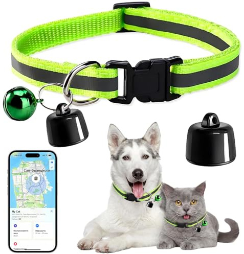 xinrongda Cat Tracker, Pet Tracker for Cats, Gps Tracker for Dog, Cat Camera Collar No Monthly Fee, Compatible with iOS/Android, Mini GPS Tracker Device for Small Cat Dogs