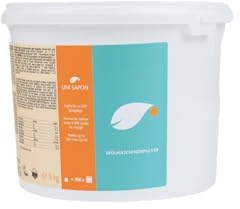 Uni Sapon Spülmaschinenpulver | Ökologisch & hochwirksam | 100% frei von Petrochemie & Mikroplastik | 500 g oder 3 kg | Vegan & ohne Duftstoffe | Bis zu 50 Spülgänge, Größe:3 Kg