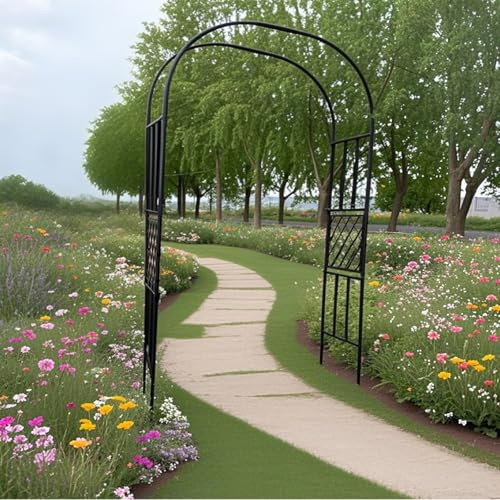 Stabile Metall-Pergola für Kletterpflanzen, Hochzeitsbögen, Outdoor-Dekoration, 180–300 cm, verstellbar, perfekt für Feiertage und Feiern