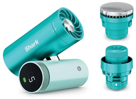 Shark ChillPIll - Ventilador 3 en 1 de alta velocidad, niebla ultrafina y sistema InstaChill, incluye 3 accesorios de refrigeración, diseño fácil de viajar, Glacier FA022UKBL