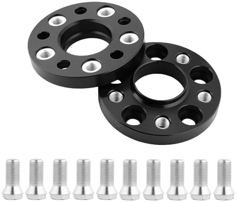 Spurverbreiterung 2x20mm Distanzscheiben Set LK: 112/5 NLB:66,45 mit 10X Radschrauben M14x1.5x25mm Spurverbreiterungen für Mercedes-Benz