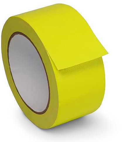 Hi Viz Cloth Tape for Safety Tape Glow in The Dark Tape 20m X 50mm Neon Tape Fluorescent Tape Waterproof Self Adhesive Security Caution Tape