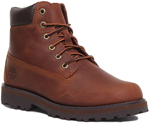 Timberland Courma Kid traditionella 15 cm stövlar för män, Rost, 39 EU