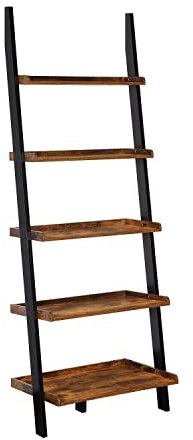 Convenience Concepts American Heritage Bookshelf Ladder, Barnwood/Black