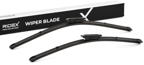RIDEX Scheibenwischer Set Wischerblätter Satz mit Spoiler Vorne Länge 1: 550mm Länge 2: 475mm Flachbalkenwischblatt Kompatibel mit DACIA SANDERO II Bajonettbefestigung 298W0398