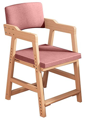GIZNXBA Schreibtischstuhl Für Kinder Und Jugendliche Kinder-Arbeitsstuhl Ergonomischer Kinder-Schreibtischstuhl Aus Holz, Verstellbare Höhe Und Rückenlehnenwinkel (Color : /Red A, Size : Style 1)