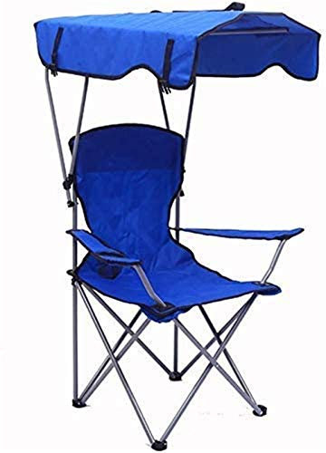 Leichte Sonnenliege, Klappstuhl, Liegestuhl, tragbare Campingstühle, klappbare Gartenliege mit Sonnenschutz, Leichter Strandstuhl mit Baldachin, Liegesitz, kompakter, ultraleichter Strand, Angeln im